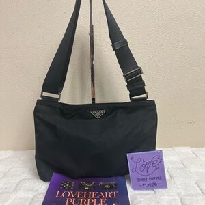 Prada Black Nylon Shoulder Bag